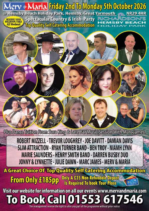 Hemsby Country & Irish Party Weekend Festival